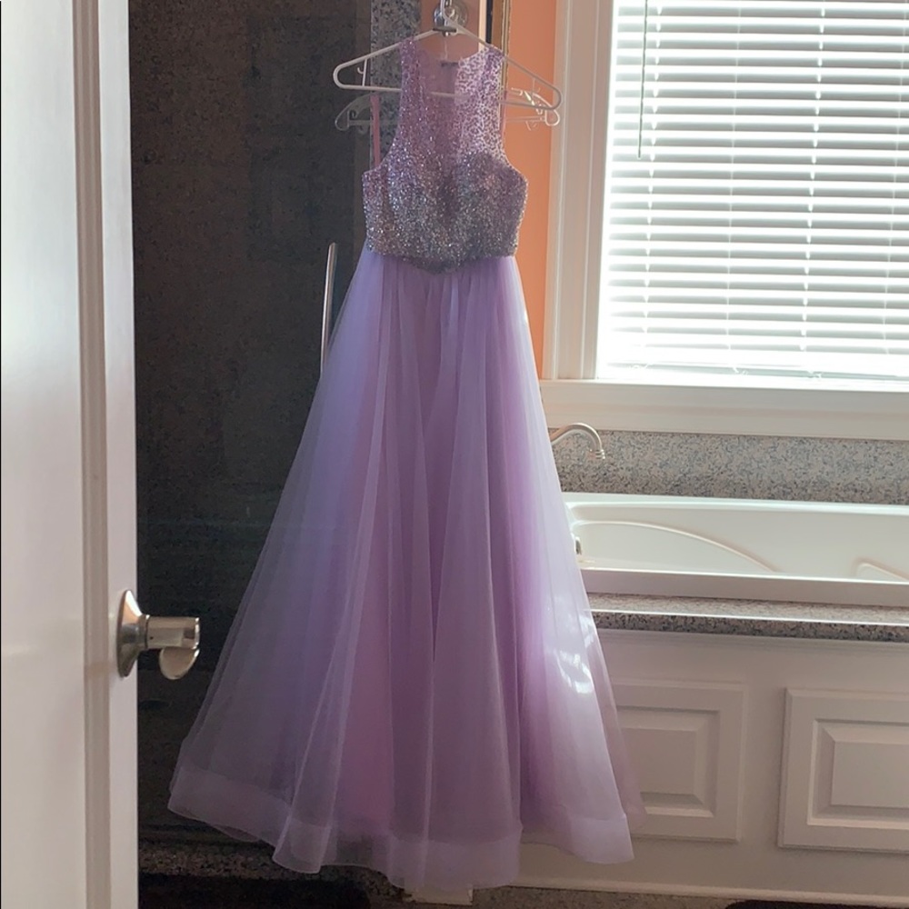 Blush prom or pageant dress